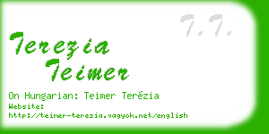 terezia teimer business card